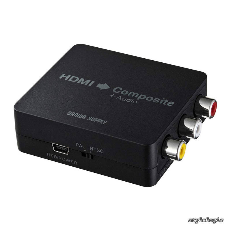 乐天商城 - 【送料無料】HDMI信号コンポジット変換コンバーター VGA-CVHD3