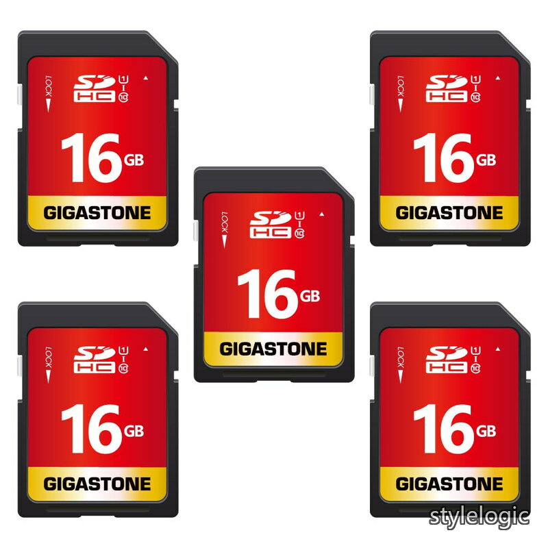 【送料無料】16GB SDカード 5個セット SDHC UHS-I U1 C10 80MB/s メモリーカード フルHD ビデオ デジタルカメラ 高速記録 ミニケース5個付き