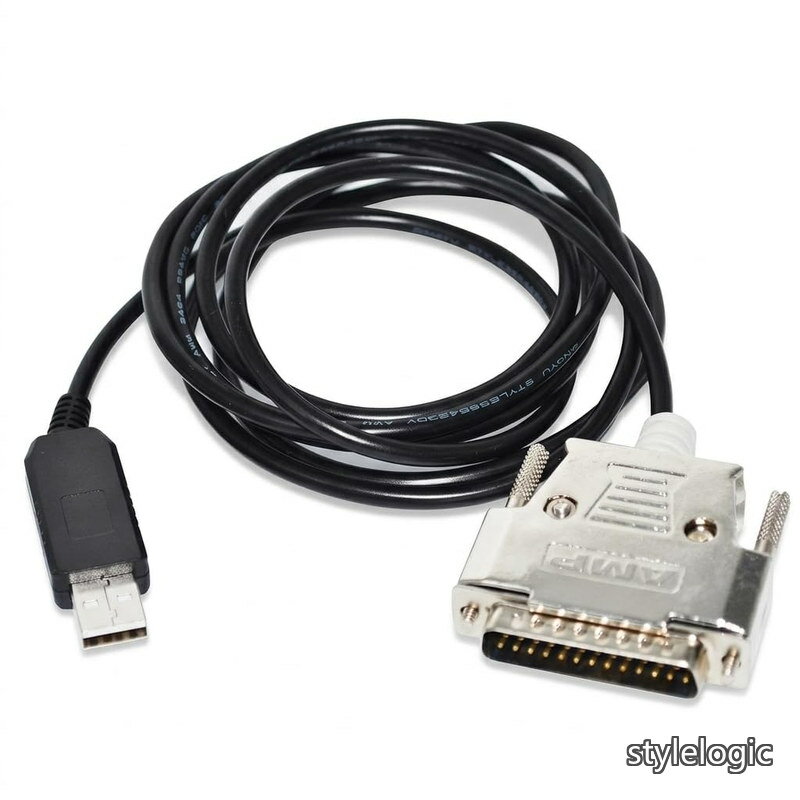 Rakuten - 【送料無料】USB - DB25オスケーブル 1.8m Roland Engravers、RS232シリアルポートPCコントロール/データ/ダウンロードケーブル。