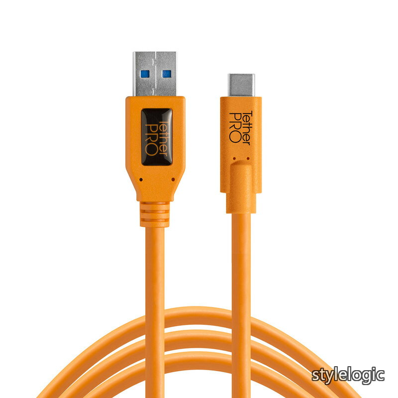乐天商城 - 【送料無料】テザーツールズ TetherPro USB 3.0 to USB-C 15' (4.6m) ORG CUC3215-ORG