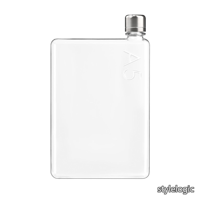 乐天商城 - 【送料無料】A5-750ml - バッグ、本、ラップトップの隣に収まるスリムでフラットなウォーターボトル | BPAフリーのトライタンプラスチック | モダンで便利、ミニマリストな美学