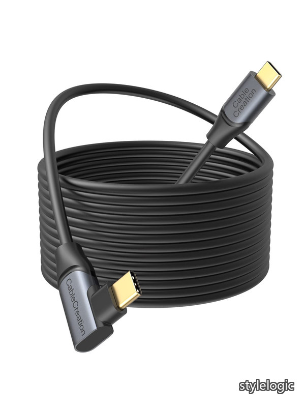 Quest 2 link対応 ケーブル 5M Oculus link適用 ケーブル USB-C to USB-C ケーブル 5 Gbpsデータ転送 iPhone 15 iPhone 15Pro Max Steam VR/VRヘッドセット対応＆ゲームPC等に適用 5M