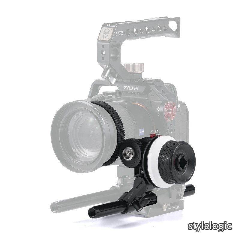 【送料無料】ポケット フォロー フォーカス Follow Focus A/B マーク付き、DSLR ミラーレス カメラ用レンズ ズーム コントロール、0.8mm ピッチ ギア/ギア リング/15mm シングル ロッド ホルダー付き のレンズに適合 FF-T07