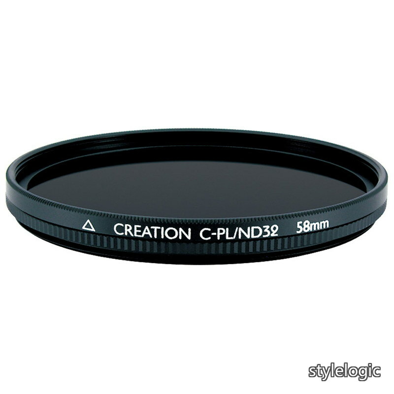Rakuten - 【送料無料】PL&NDフィルター 58mm CREATION C-PL/ND32 58mm コントラスト上昇 反射除去 光量調節用