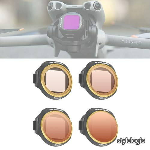 Rakuten - 【送料無料】DJI Mini 5 Pro 対応 フィルター レンズ保護 DJI Mini 5 Pro 対応 アクセサリー 調整可能 フィルターセット (NDPL4PCS)