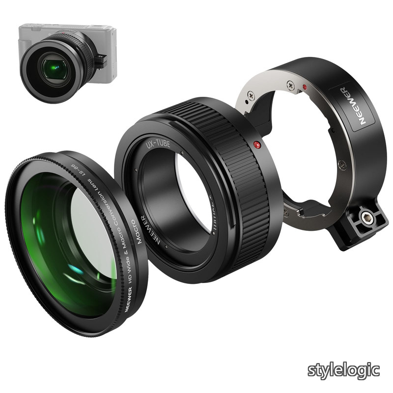 Rakuten - 【送料無料】広角レンズ ZV-1 II(ZV-1 M2)カメラに対応 2 in 1 HD 18mm広角+10倍追加マクロレンズ エクステンションチューブ付き バヨネットマウント カメラ写真撮影アクセサリー LS-86