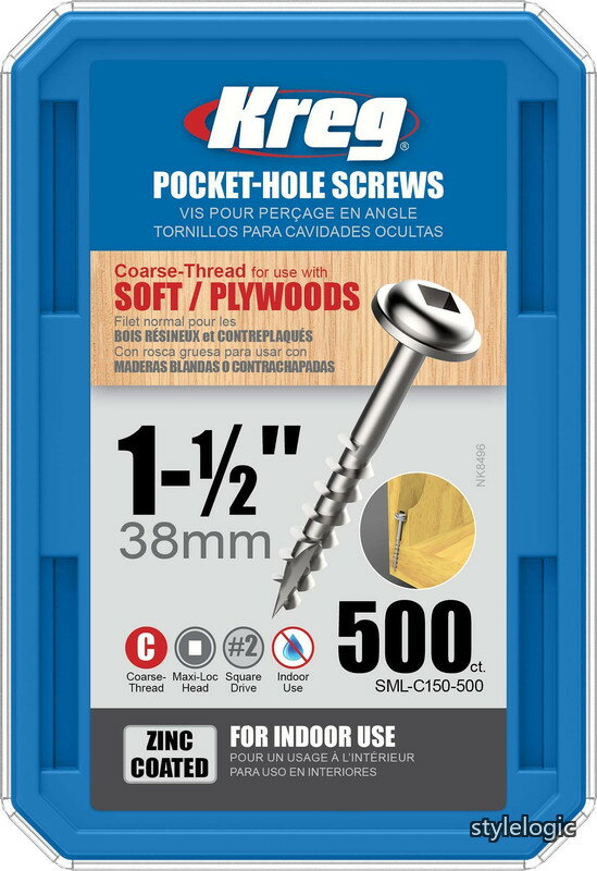 Rakuten - 【送料無料】ポケットホールスクリュー 38mm 粗目 (500本)