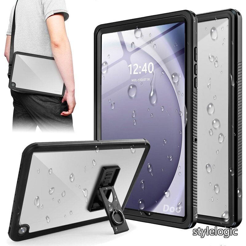 乐天商城 - 【送料無料】Galaxy Tab A9+ 完全防水ケース Galaxy Tab A9 Plus 11インチ 防水ケース サムソンギャラクシーA9+ お風呂カバー IP68最高防水規格 耐衝撃 顔認証可能 スタンド機能付き 薄型 軽量 手触り クリア 完全密封 超強防水 防雪 防塵 水場 潜水 登山 研究室 浴室 キッチ