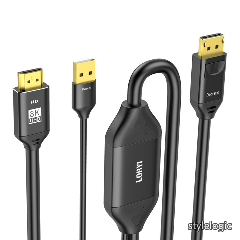 【送料無料】HDMI to DisplayPort ケーブル 4K@120Hz 