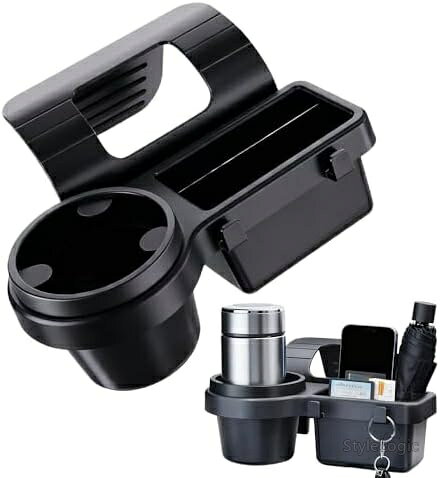 商品の特徴・【4in1多機能収納】カップホルダー、収納ボックス、スマホホルダー、フックが一体となったこの製品は、車内の収納ニーズに最適です。カップホルダーは飲み物をしっかりと保持し、収納ボックスは小物を収納し、スマホホルダーはナビゲーションに便利で、フックは鍵やバッグを掛けることができます。多機能で省スペース、そして車内をすっきりと保ちます。・【簡単取り付け、プラグアンドプレイ】窓の隙間にインサートを差し込むだけの簡単取り付け。TPRソフトスプリングが窓の開閉を妨げることなくしっかりと固定し、窓を自由に動かすことができます。・【振動防止で安定したカップホルダー】カップホルダーにはシリコンスプリングが装備されており、凹凸のある路面でもカップの揺れやこぼれを防ぎます。カップ本体にフィットするスプリング設計で安定性を高め、飲み物の安全性を確保し、運転の快適性を向上させます。・【ユーザーフレンドリーなディテール】スマホホルダーの底部には充電ポートが備わっており、運転中でもケーブルの絡まりを防ぎ、いつでも充電できます。サイドフックはしっかりとした耐荷重性を備え、買い物袋やマスクポーチなどの軽量アイテムを掛けることができます。収納コンパートメントは合理的に仕切られており、小物の整理や取り出しが簡単です。・【追加のバランス調整フォームパッド】製品には厚さの異なる2組のフォームパッドが付属しており、窓の隙間や取り付け面に自由に取り付けることができ、収納ラックのバランスと安定性を維持します。これにより、様々な車種にしっかりとフィットし、ずれや傾きを防ぎます。お客様都合のキャンセルはお控えください。また他モールにて併売を行っており、Amazon 社のFBA マルチチャネルサービスを一部活用しております。梱包にAmazon ロゴの記載やAmazonの配達員が商品をお届け、また置き配になる可能性がございますので予めご了承ください。