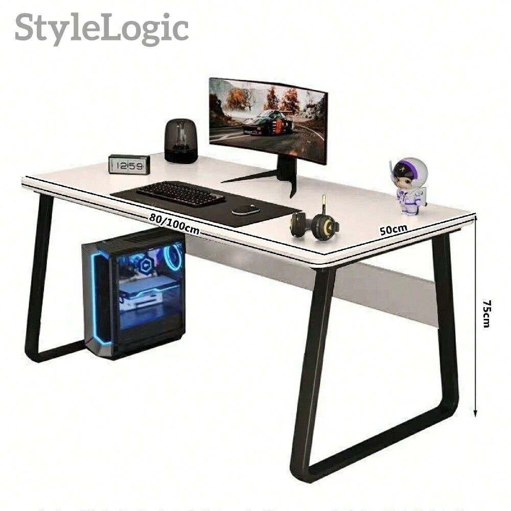 デスク パソコンデスク 勉強机 北欧 ゲーミングデスク 幅80/100cm×奥行50cm PCデスク 在宅勤務 リモートワーク用 おしゃれテーブル シンプル 化粧台 作業机 仕事用 組立簡単