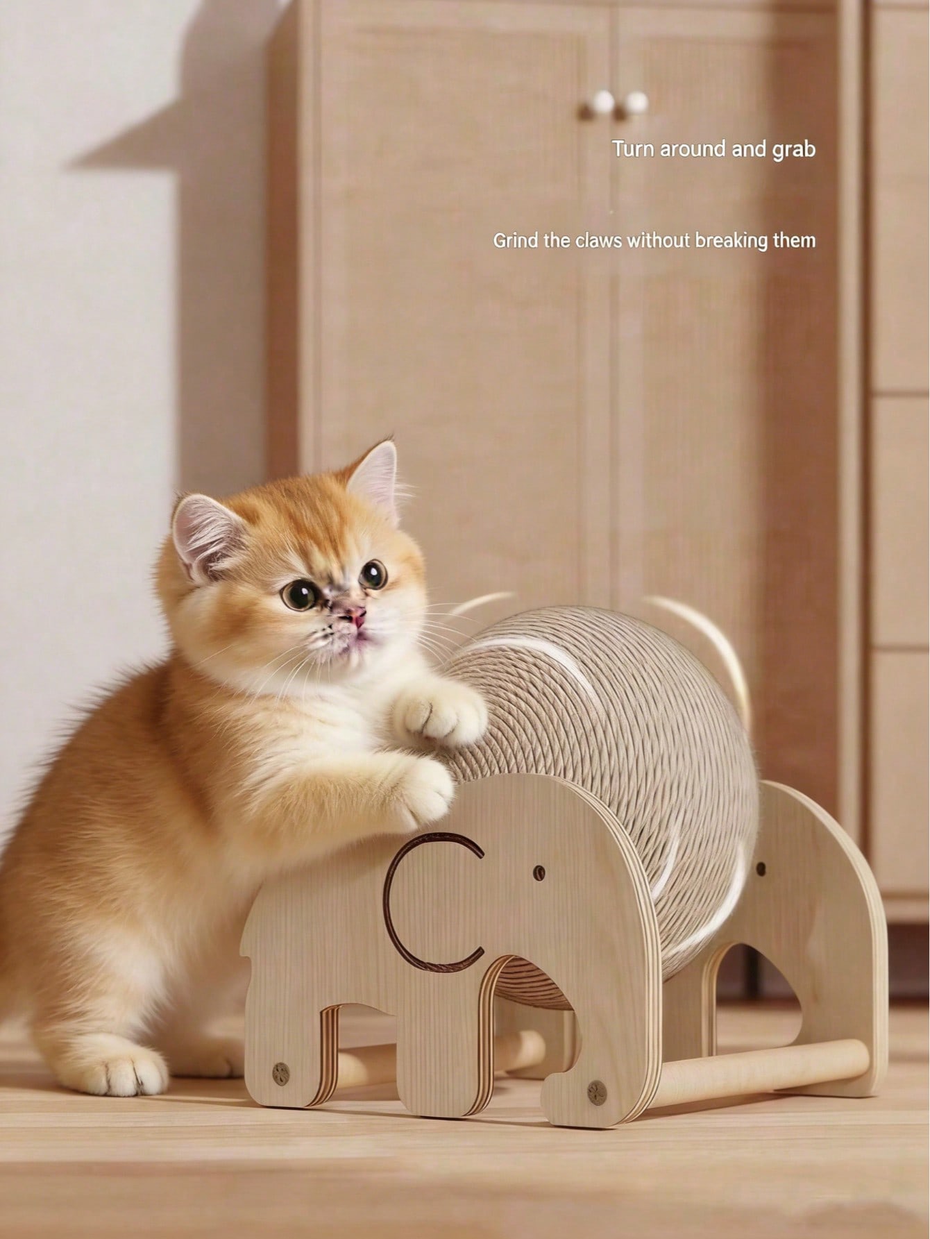 この耐久性のあるシーサルキャットスクラッチングボード、キャットツリー、キャットスクラッチングボール、キャットスクラッチングポストは、耐摩耗性と耐引っかき性があります。ローラー付きの縦型キャットスクラッチングポストは、落下したり、ごみを残