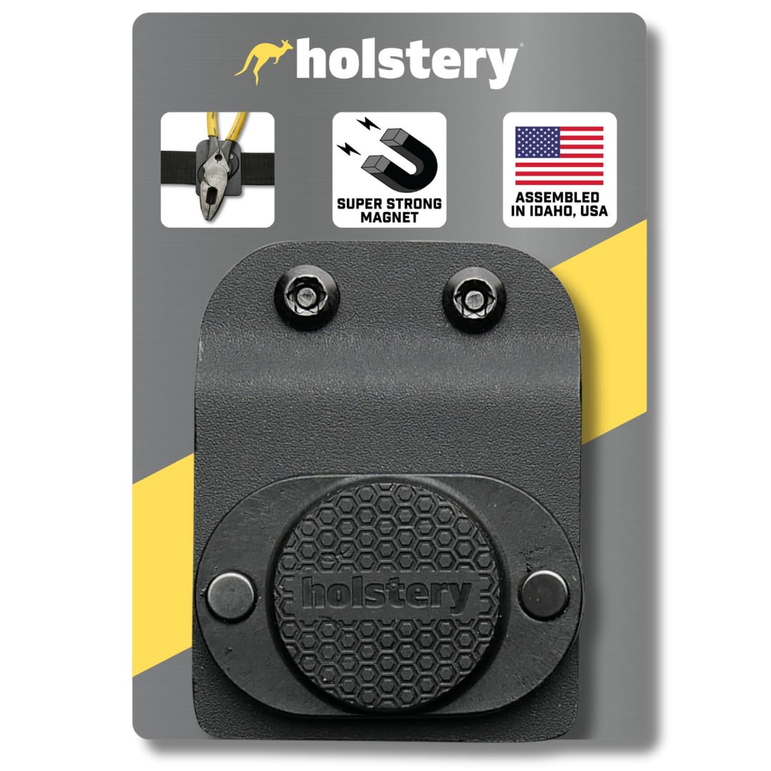 【まとめ買いで最大1000円OFFクーポン!】【送料無料】| Magnetic Tool Holder - Strong Clip-On Belt Magnet Holster for Screws Nails Hammer Sockets Pliers Screw Driver Trowel Drill Bit Wrench or Any Magnetic Tools and Hardware