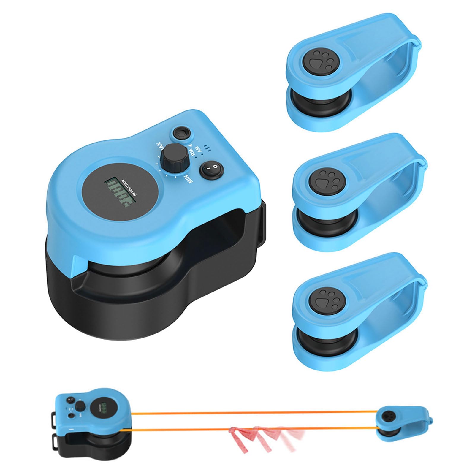 猫用おもちゃ インタラクティブ猫用おもちゃ 猫用トレッドミル リモコン付き 速度調整可能 羽根付き