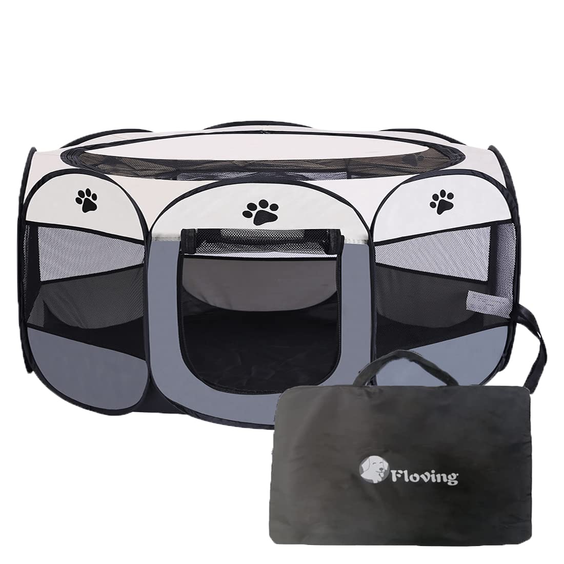 😺【商品説明】急な来客時やアウトドアに行く時に最適な八角形ペットサークルです。室内、室外、野外活動全部適用 😺【簡単に設営】ペットハウスは四側をファスナーで手軽に組み立てるので、わずか5秒ぐらいで犬ハウスの形が完成。女性と年配の方にも簡単に持ち運び、組み立てができる折り畳み式タイプなサークルです。とても簡単で使いやすいペットアウトドアハウス。 😺【コンパクト】ペットハウスは使わない時もファスナーを開けてコンパクトに折りたたんで専用キャリーバッグに入れて収納できるので、携帯けっこう便利です。 😺【色んな場所に適用】部屋の広いところに置いてはペットハウスとして使う、室外にペット関連のアウトドアの場合にもペットサークルとして活躍。ペットドライブにも後部席に置いて車載ペットキャリーバッグとして使えます。持ち手が付いてるので、歩いて持ち運べるタイプのペットハウス。 😺【優れたデザイン】ペットハウスの四周にメッシュ窓が付いてありますので、通気性抜群，ペットケージにいるペットさんが苦しくことがありません。快適なアウトドア時間過ごせます。商品情報 詳細情報 ペットの成長段階 &lrm;すべてのライフステージ フレーバー &lrm;その他 アレルギー表示 &lrm;防腐剤不使用 パッケージタイプ &lrm;ファスナー 色 &lrm;グレー サイズ &lrm;XL（114*114*58cm） 特殊な用途 &lrm;アウトドア, インドア 電池使用😺【商品説明】急な来客時やアウトドアに行く時に最適な八角形ペットサークルです。室内、室外、野外活動全部適用 😺【簡単に設営】ペットハウスは四側をファスナーで手軽に組み立てるので、わずか5秒ぐらいで犬ハウスの形が完成。女性と年配の方にも簡単に持ち運び、組み立てができる折り畳み式タイプなサークルです。とても簡単で使いやすいペットアウトドアハウス。 😺【コンパクト】ペットハウスは使わない時もファスナーを開けてコンパクトに折りたたんで専用キャリーバッグに入れて収納できるので、携帯けっこう便利です。 😺【色んな場所に適用】部屋の広いところに置いてはペットハウスとして使う、室外にペット関連のアウトドアの場合にもペットサークルとして活躍。ペットドライブにも後部席に置いて車載ペットキャリーバッグとして使えます。持ち手が付いてるので、歩いて持ち運べるタイプのペットハウス。 😺【優れたデザイン】ペットハウスの四周にメッシュ窓が付いてありますので、通気性抜群，ペットケージにいるペットさんが苦しくことがありません。快適なアウトドア時間過ごせます。商品情報 詳細情報 ペットの成長段階 &lrm;すべてのライフステージ フレーバー &lrm;その他 アレルギー表示 &lrm;防腐剤不使用 パッケージタイプ &lrm;ファスナー 色 &lrm;グレー サイズ &lrm;XL（114*114*58cm） 特殊な用途 &lrm;アウトドア, インドア 電池使用