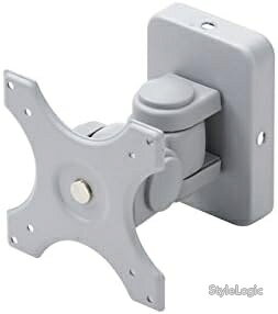 【送料無料】モニターアーム 壁掛け 耐荷重15kg VESA規格75×100mm 液晶ディスプレイアーム 180度角度調節 360度回転 省スペース設置