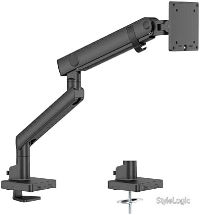 【送料無料】モニターアーム シングル デスクマウント 40インチ対応 12kg対応 チルト調整 高さ調整 VESA対応 黒色 長さ調整 角度調整 耐荷重