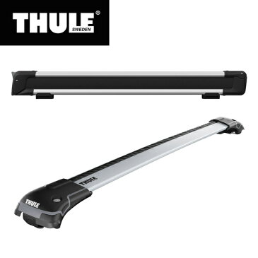 【送料無料※沖縄除く】THULE（スーリー） VW シャラン用ベースキャリア（ウイングバーエッジ9583）+スキーキャリア スノーパック7326 75cm幅 ルーフレール付き 2010〜 7N#