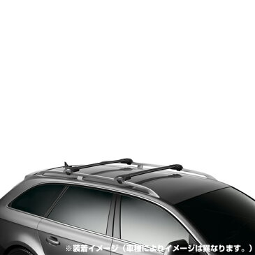 【送料無料※沖縄除く】THULE（スーリー） シボレー キャプティバ用ベースキャリア（ウイングバー エッジ9582B） 2013〜 カーキャリア ルーフキャリア