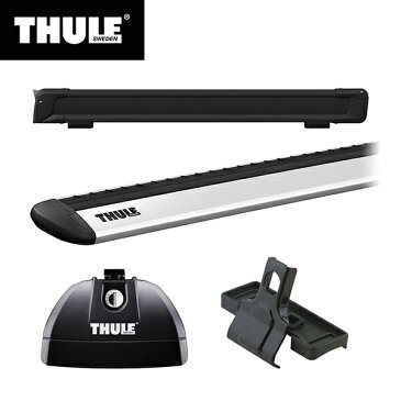 【送料無料※沖縄除く】THULE（スーリー） CX-5専用ベースキャリア（フット753+ウイングバー EVO7113+キット4084）+スキーキャリア スノーパック7326B ダイレクトルーフレール付き KF#