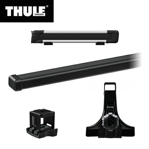 【送料無料】THULE スーリー ジムニー JB64専用 ベースキャリア(フット951 スクエアバー7124) スキーキャリア スノーパック7324 50cm幅 アダプター889-7 ルーフキャリア カーキャリア ルーフラック スノーボードキャリア カスタム パーツ アクセサリー