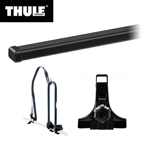 【送料無料】THULE（スーリー） ジムニー専用ベースキャリア（フット951+スクエアバー7124）+カヤックキャリア H30/7～ JB64