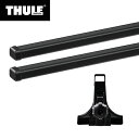 【送料無料】THULE（スーリー） クリッパーバン専用ベースキャリアセット（フット951+スクエアバー7123） 標準ルーフ H25/12～ DA64V カーキャリア ルーフキャリア