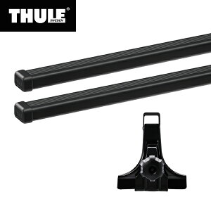 【送料無料】THULE（スーリー） ジムニー・シエラ専用ベースキャリアセット（フット951+スクエアバー7124） H30/7～ JB74 カーキャリア ルーフキャリア