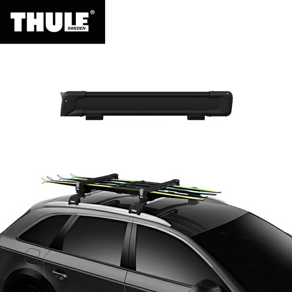 Thule（スーリー） スキー板・スノーボード用キャリア SnowPack（スノーパック） ブラック 7324B TH7324B スキーキャリア 自動車用 車載 屋根 ルーフ 運搬 積載