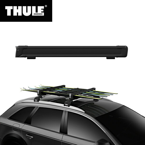 Thule（スーリー） スキー板・スノーボード用キャリア SnowPack（スノーパック） ブラック 7326B TH7326B スキーキャリア 自動車用 車載 屋根 ルーフ 運搬 積載