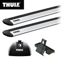 【送料無料※沖縄除く】THULE（スーリー） レガシィ・ツーリングワゴン（ルーフレールなし H21/5〜 BR9）専用ベースキャリアセット フット753+ウイングバー EVO7112+キット3082 ラック