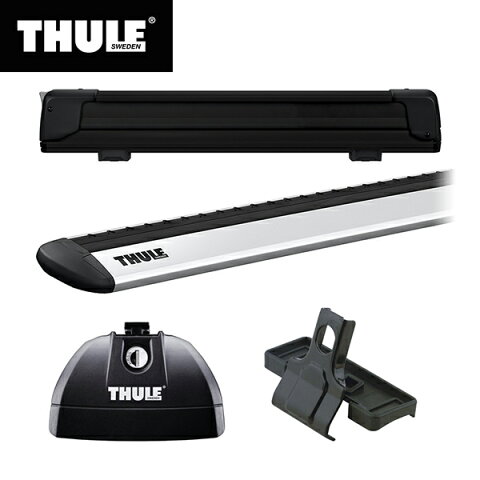 【送料無料※沖縄除く】THULE（スーリー） LEXUS NX専用ベースキャリア（フット753+ウイングバー EVO7112+キット4060）+スキーキャリア スノーパック エクステンダー7325B AGZ#/AYZ#