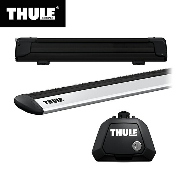 【送料無料】THULE（スーリー） フォレスター専用ベースキャリア（フット710410+ウイングバー EVO7112）+スキーキャリア スノーパック エクステンダー7325B H30/7～ SK# 1