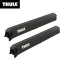 【送料無料※沖縄除く】Thule（スーリー） サーフパッド ナローM TH843 51cm幅 (スクエアバー用) 1台分（2個入） 車外 ルーフキャリア カーキャリア サーフボード 車載 積載 固定 運搬