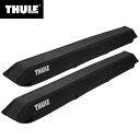 【送料無料】Thule（スーリー） サーフパッド ワイドL TH846 76cm幅 (ウィングバー/Evo/エッジ) 1台分（2個入） 車外 ルーフキャリア サーフボード 車載 積載 固定 運搬