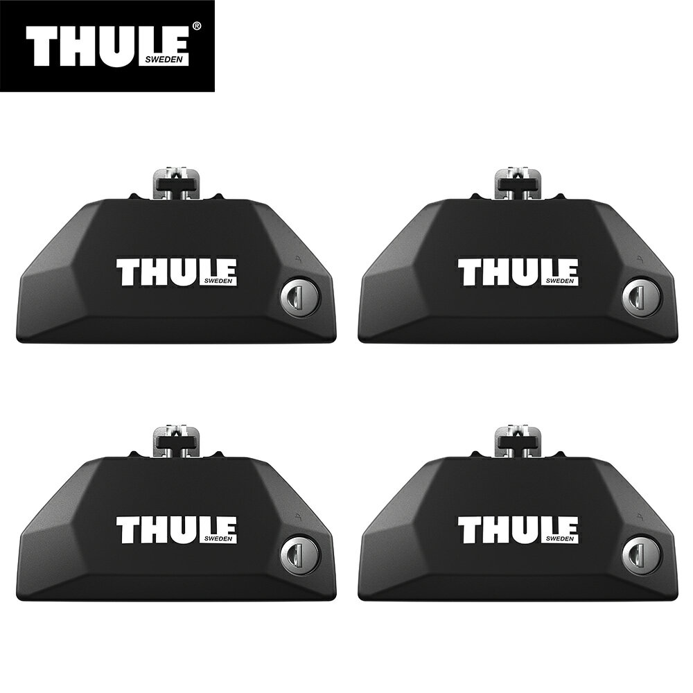 【送料無料】Thule（スーリー） Evo フラッシュレール用フット 7106 ダイレクトルーフレール ワンキーロック (スクエア ウィング/Evo スライド プロフェッショナルバー適合)