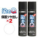 染めQ エアゾール 70ml 保護ツヤ出し 【2本セット】 速乾 密着 塗り替え 補修 ナノテクカラースプレー 本革 ビニールレザー 合成皮革 プラスチック 木材 DIY【あす楽15時まで】【楽ギフ_包装】