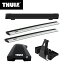 【送料無料】THULE（スーリー） 2シリーズ アクティブツアラー専用ベースキャリア（フット7205+ウイングバーエッジ 7214×2+キット5139）+スキーキャリア スノーパック7326B