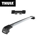 【送料無料※沖縄除く】THULE（スーリー） XV アドバンス専用ベースキャリア（ウイングバーエッジ9592+キット4101）+スキーキャリア スノーパック7322 25cm幅 H30/10〜 GTE