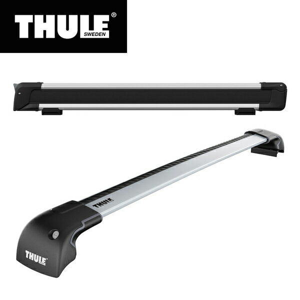 【送料無料※沖縄除く】THULE（スーリー） エクシーガ・クロスオーバー7専用ベースキャリア（ウイングバーエッジ9594+キット4054）+スキーキャリア スノーパック7326 75cm幅