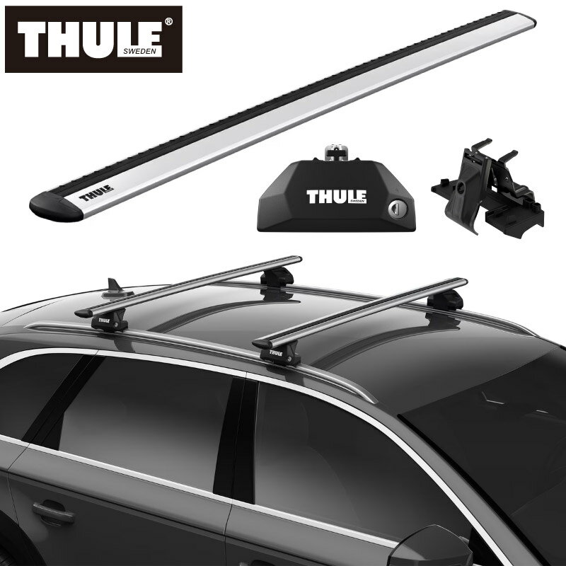 【送料無料】THULE（スーリー） プジョー 5008（ダイレクトルーフレール付き 2017～）専用ベースキャリアセット フット7106+ウイングバー EVO7113+キット6040 カーキャリア