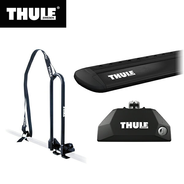 【送料無料】THULE（スーリー） BMW 3シリーズ ツーリング専用ベースキャリア（フット7106+ウイングバー EVO7112B+キット6007）+カヤックキャリア F31