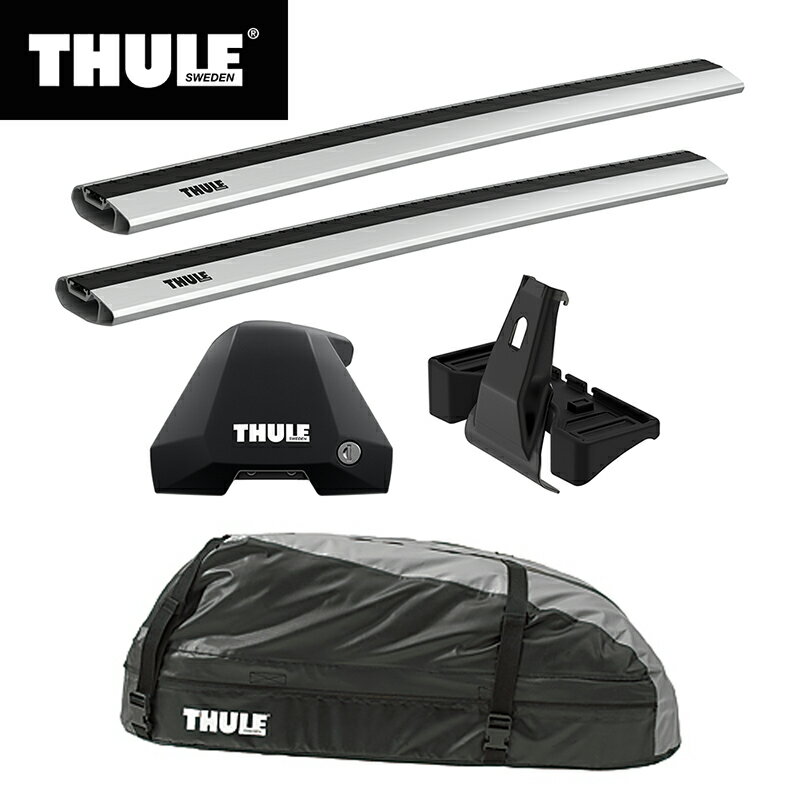 【送料無料】THULE スーリー CX-5（ルーフレールなし KF#）専用ベースキャリア（フット7205+ウイングバーエッジ 7215/7214+キット5079）+ルーフボックス レンジャー90