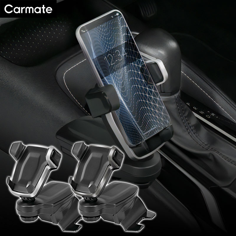 Rakuten - CARMATE（カーメイト） カローラ専用スマホホルダー コンソール取り付け シルバー NZ848 スモークシルバー NZ849 車 アクセサリー 専用設計 スマホスタンド カスタム パーツ カローラ カローラツーリング カローラスポーツ