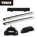 【送料無料】THULE スーリー カローラクロス(ダイレクトルーフレール) ベースキャリア&スキーキャリアセット フット7207+ウイングバーエッジ7214/7...