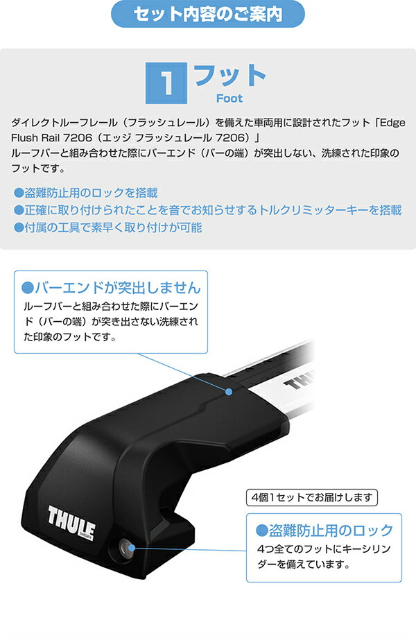 【送料無料】THULE（スーリー） BMW 3シリーズ ツーリング専用ベースキャリア（フット7206+ウイングバーエッジ 7213×2本+キット6007）+スキーキャリア スノーパック7324 F31 2