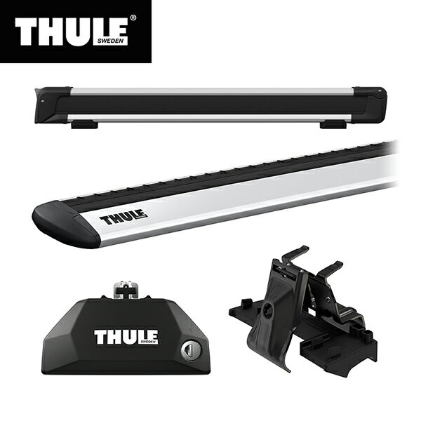 【送料無料】THULE（スーリー） CX-5専用ベースキャリア（フット7106+ウイングバー EVO7113+キット6074）+スキーキャリア スノーパック7326 H28/12～ KF#