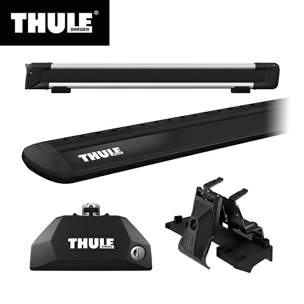 楽天スタイルマーケット　楽天市場店【送料無料】THULE（スーリー） CX-8専用ベースキャリア（フット7106+ウイングバー EVO7112B+キット6090）+スキーキャリア スノーパック7326 H29/12～ KG2P