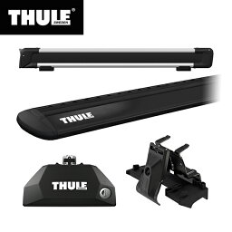 【送料無料】THULE（スーリー） レガシィ・アウトバック専用ベースキャリア（フット7106+ウイングバー EVO7112B+キット6047）+スキーキャリア スノーパック7326 BS9