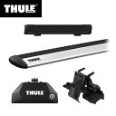 THULE（スーリー） アウトランダー専用ベースキャリア（フット7106+ウイングバー EVO7113+キット6016）+スキーキャリア スノーパック7324B GF7W/GF8W/GG2W